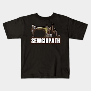 sewciopath sewing seamstress design Kids T-Shirt